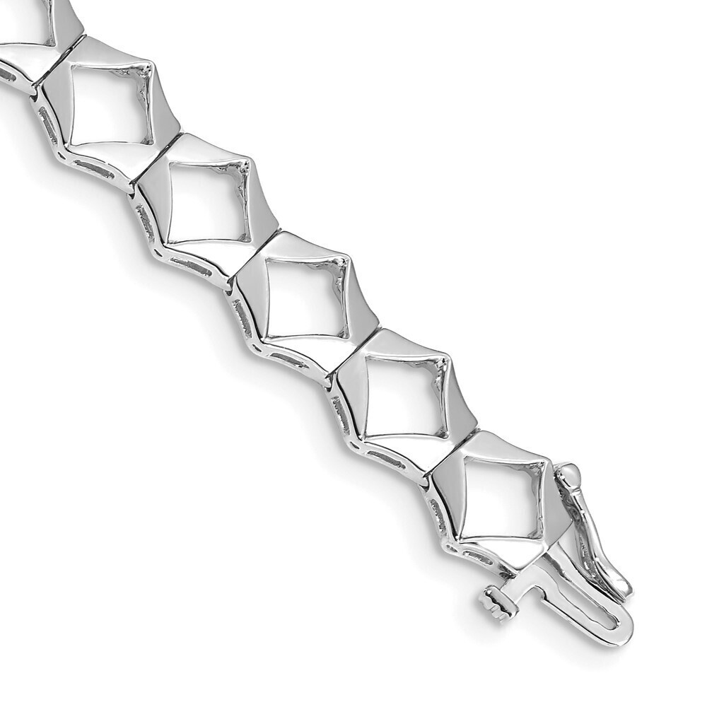 Kazi Luxury 14k WG Holds 19 up to 3.25mm Stones, Add-a-Diamond Tennis Bracelet